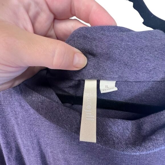 Xl Purple J. JILL Pure Jill 70% PIMA COTTON
30% TENCEL® LYOCELL Turtleneck Dress - Picture 10 of 15